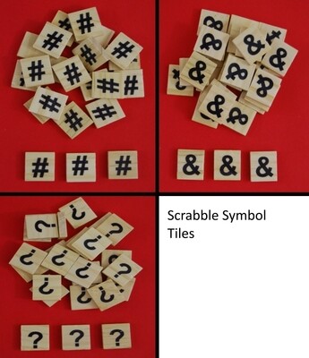 Scrabble Tiles Pick and Mix Symbols