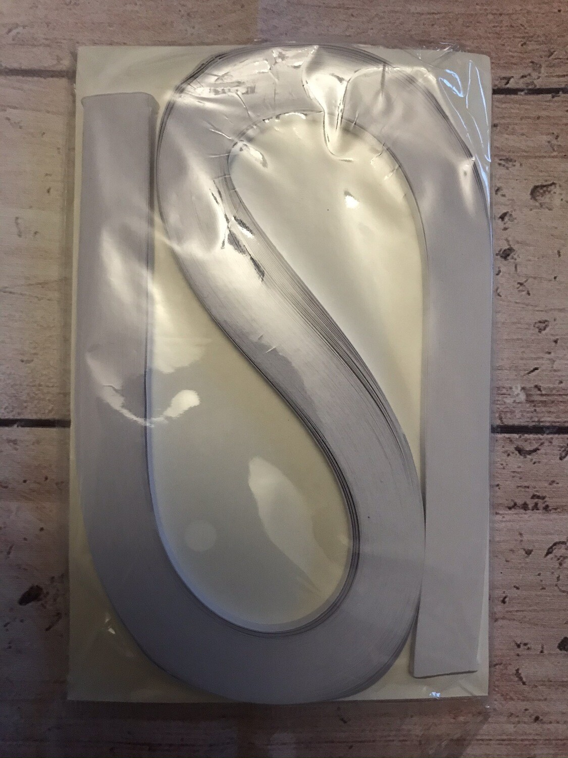 5mm quilling strips, Colour: white