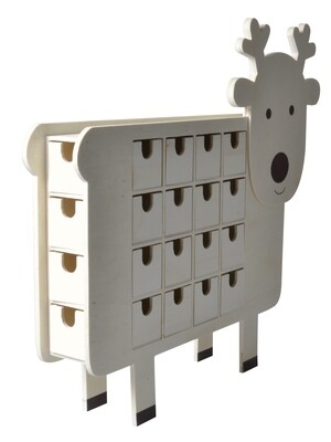 Wooden Advent Calendar Reindeer