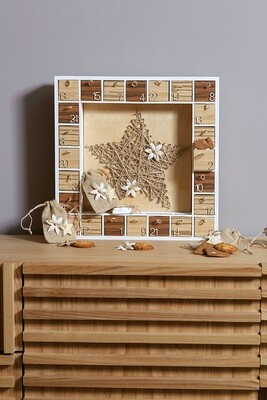 Wooden Advent Calendar Frame