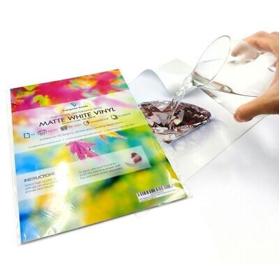 A4 High Quality Waterproof Inkjet Matte White Vinyl Labels