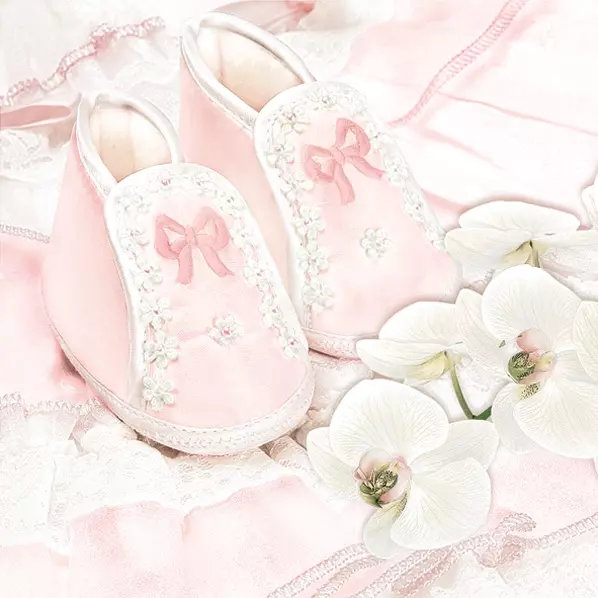 christening shoes pink