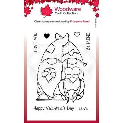 Valentine Gnome Stamp by Woodware