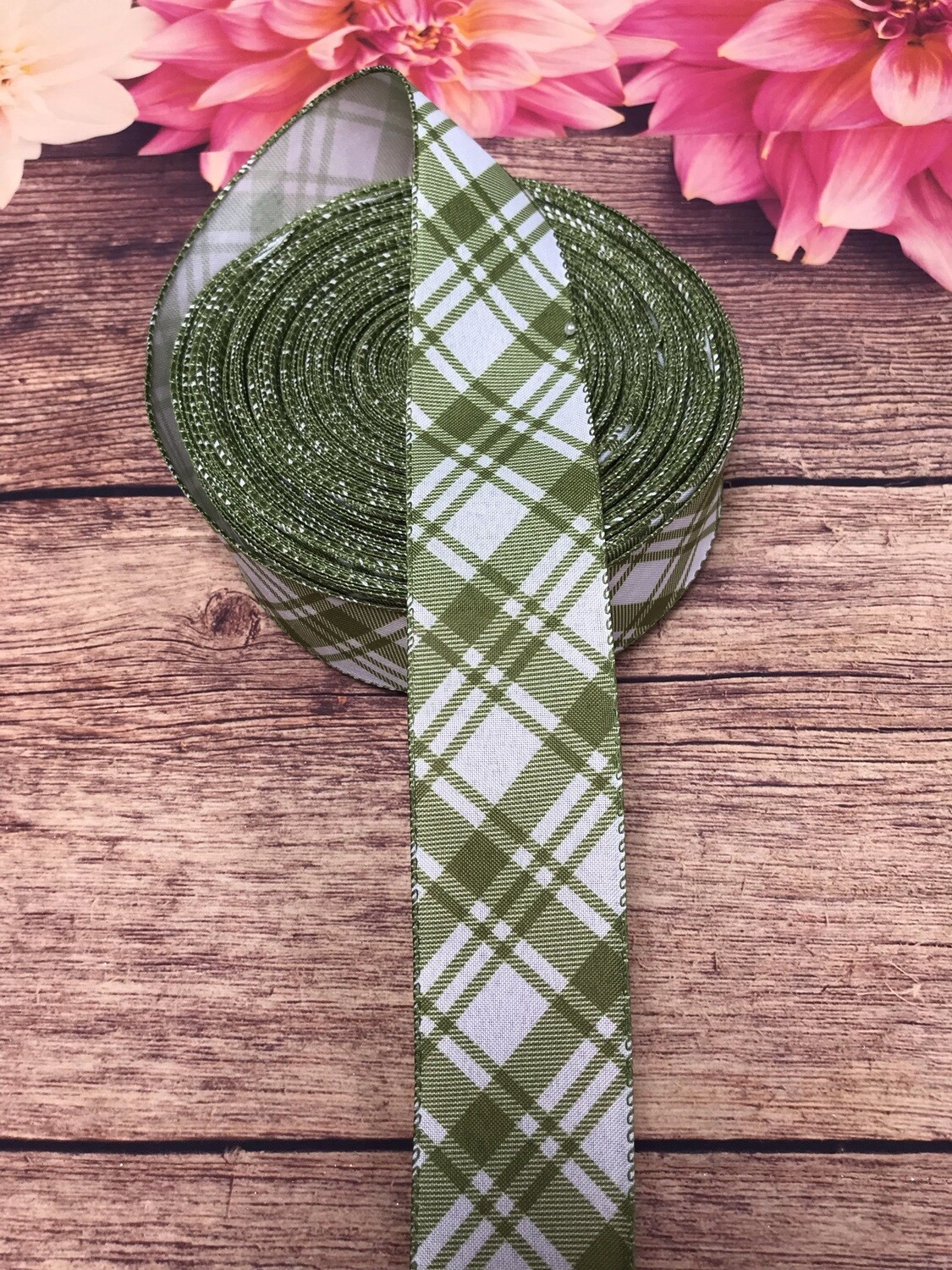 olive plaid