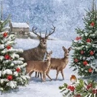 Three Deers at Christmas