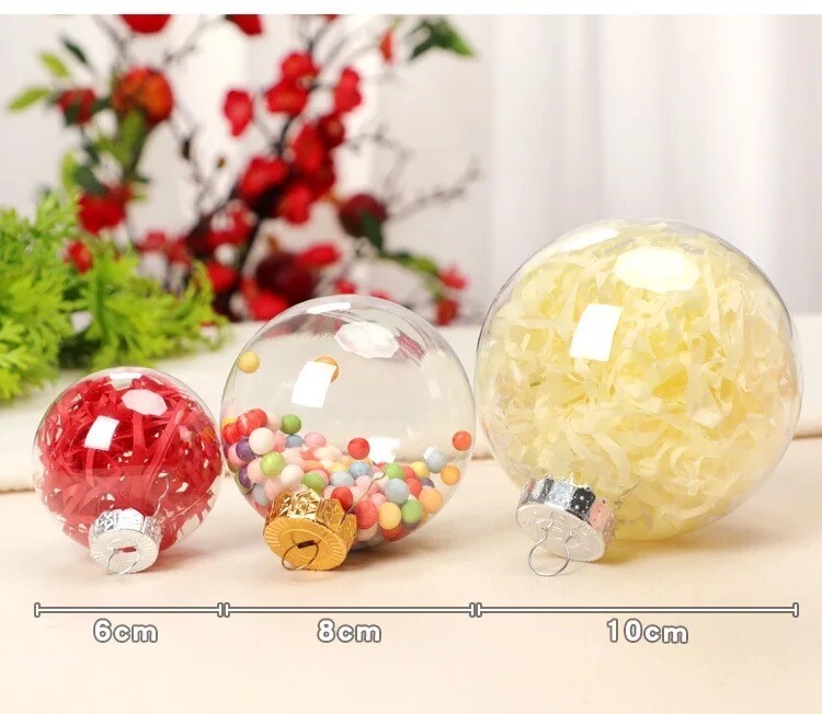 Top Fill Acrylic Christmas Bauble