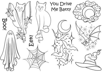 The Card Hut A Spooky Night CLear Stamps