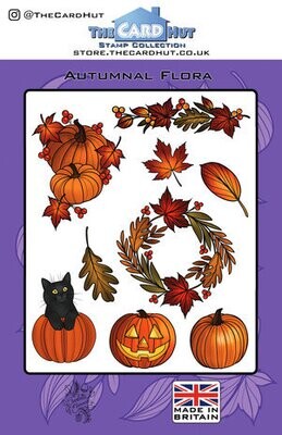 The Card Hut Autumnal Flora Clear Stamps