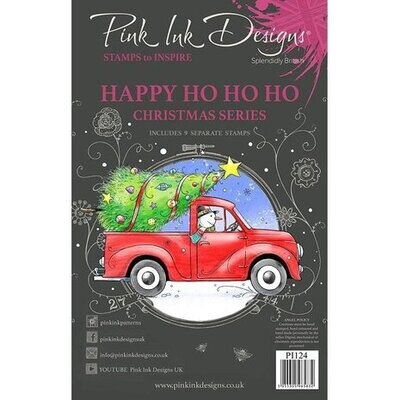 Pink Ink Designs Happy Ho Ho Ho A5 Clear Stamp
