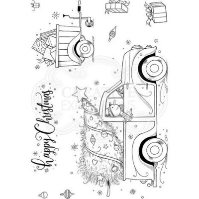 Pink Ink Designs Happy Ho Ho Ho A5 Clear Stamp