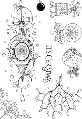 Pink Ink Designs Baubles A6 Clear Stamp