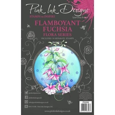 Pink Ink Designs Flamboyant Fuchsia A5 Clear Stamp