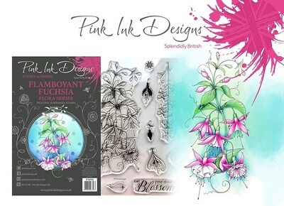 Pink Ink Designs Flamboyant Fuchsia A5 Clear Stamp