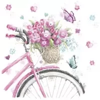 Pink Bicycle with basket