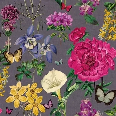 Botanical Florals Grey