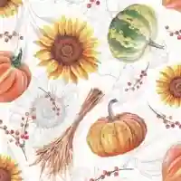 Pumpkin and Sunflowers