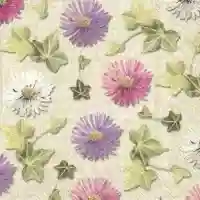 Autumn Asters Linen
