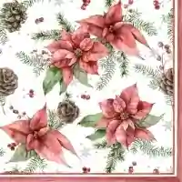 Poinsettia &amp; Pine Cone