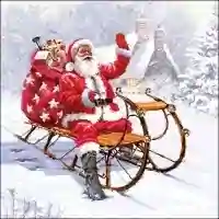 Santa on Sledge