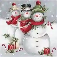 Smiling Snowmen