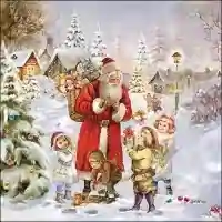 Santa Bringing Presents