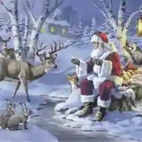 Santa in Forest