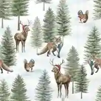 Nordic Winter Animals bl.gree