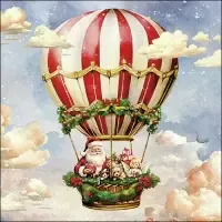 santa&#39;s air balloon