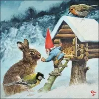 gnome feeding animals