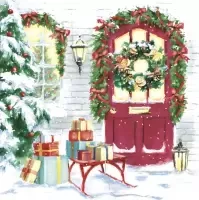 christmas house and gifts