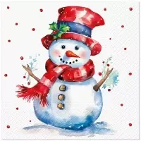 watercolour snowman