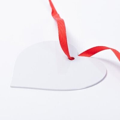 Double Sided Metal Tag Heart