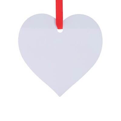 Double Sided Metal Tag Heart