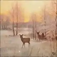 Deer at Sunset
