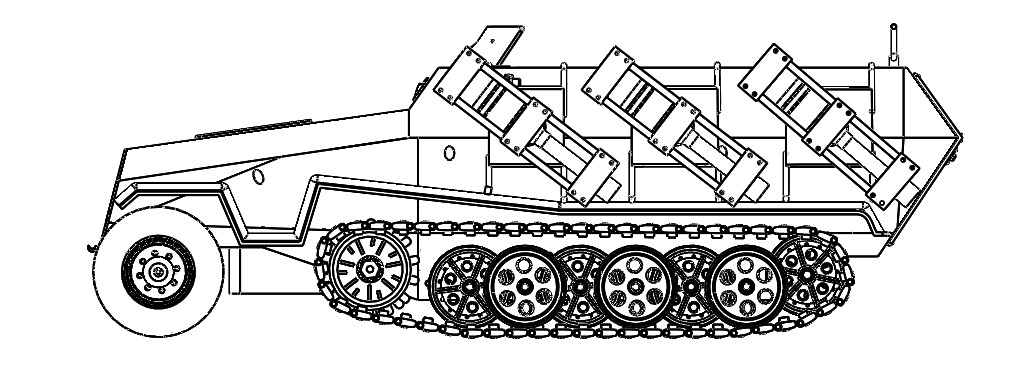 COMMING SOON! SDKFZ 251 Ausf. 42, Maßstab 1:16