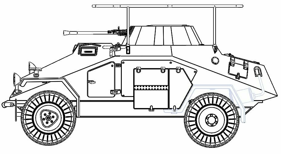 COMMING SOON! SDKFZ 221 Panzerspähwagen, Maßstab 1:16