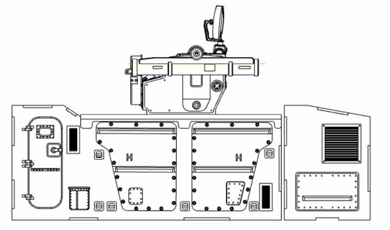 ROLAND Flugabwehrraketensystem (CK) für WPL / JJRC MAN KAT im Maßstab 1:16
