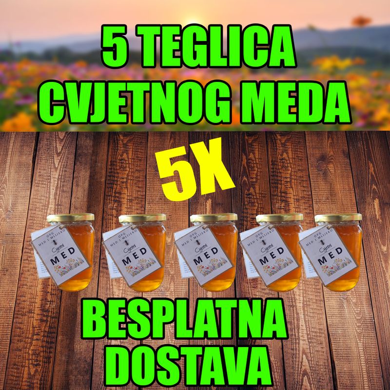 CVJETNI MED KOMPLET