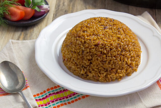 طبق أرز صغير