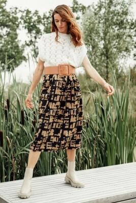 EVELIEN SQUARE PRINT ROK | JE SUIS AIMÉE EVELIEN SQUARE PRINT ROK | JE SUIS AIMÉE