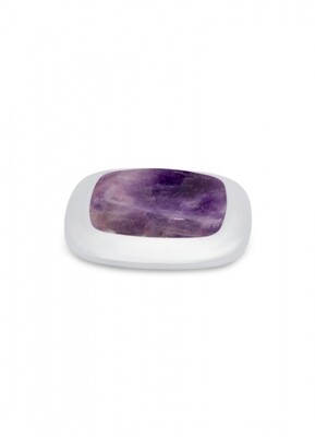 AMETHYST DISK STAINLESS STEEL | KOSMIC BY MELANO