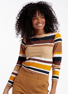 SYDNEY TOP OFFWHITE/MUSTARD | STUDIO ANNELOES SYDNEY TOP OFFWHITE/MUSTARD | STUDIO ANNELOES