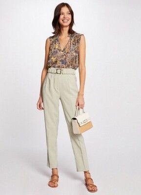 221 PAMI PANTALON MET RIEM LICHTGROEN | MORGAN 221 PAMI PANTALON MET RIEM LICHTGROEN | MORGAN