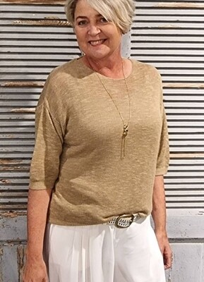 KNIT PULLOVER V-RUG TAUPE | 20TO KNIT PULLOVER V-RUG TAUPE | 20TO