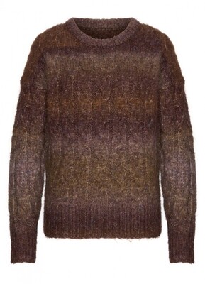 MERRITH KNIT PULLOVER DARK BROWN | ROOTZ69 PRIVATE LABEL