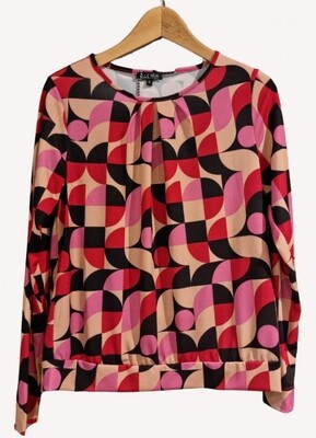 BLOUSON SLINKY/CREPE FUCHSIA TAUPE RED BLACK | ELLE RIVA BLOUSON SLINKY/CREPE FUCHSIA TAUPE RED BLACK | ELLE RIVA