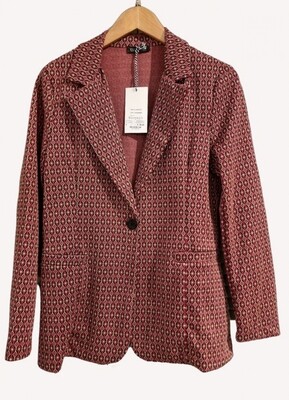 JACQUARD BLAZER FUCHSIA BLACK | ELLE RIVA JACQUARD BLAZER FUCHSIA BLACK | ELLE RIVA