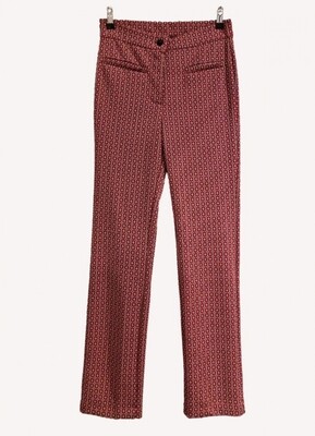 JACQUARD TROUSERS FUCHSIA BLACK | ELLE RIVA JACQUARD TROUSERS FUCHSIA BLACK | ELLE RIVA