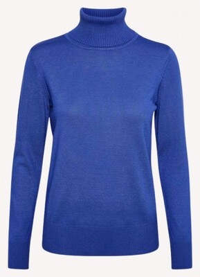 MILA ROLL NECK PULLOVER SURF BLUE | SAINT TROPEZ MILA ROLL NECK PULLOVER SURF BLUE | SAINT TROPEZ
