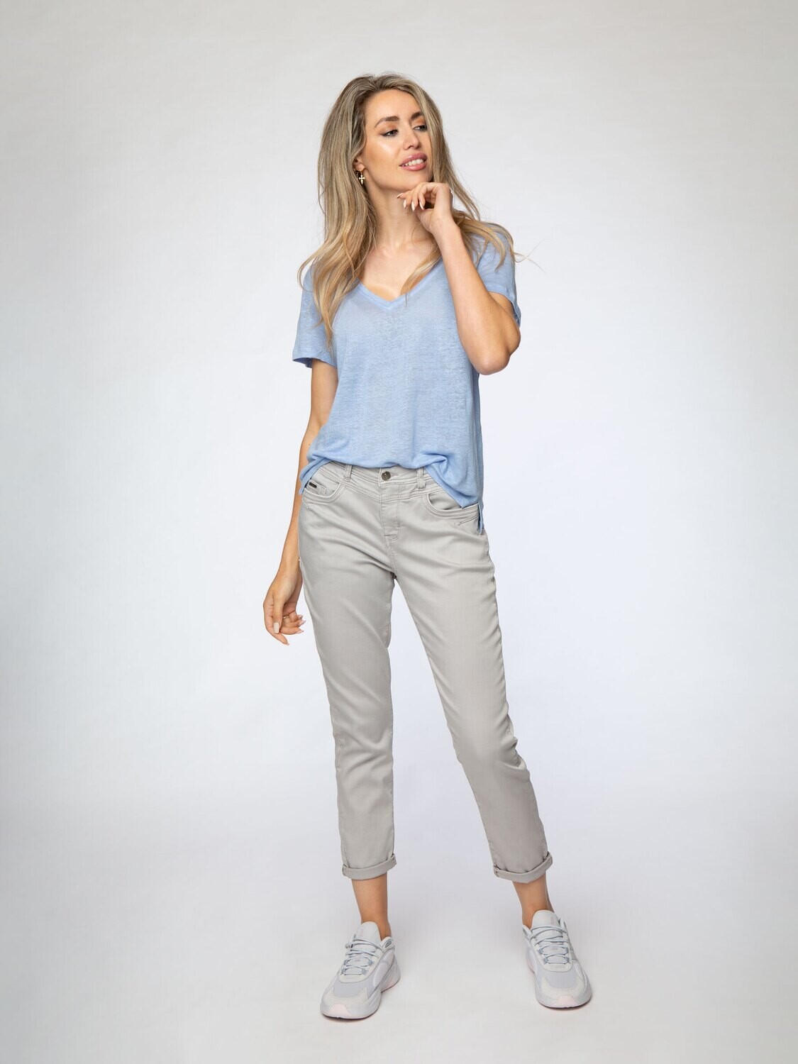 ZOE RELAX JEANS GREY | IL DOLCE